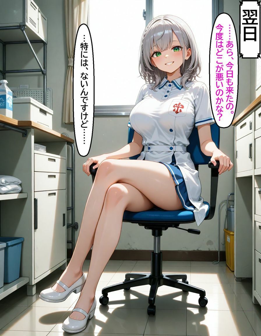 サンプル画像4:白銀ノ〇ル 保健室の先生がエロカワすぎて…(cyst) [d_611463]