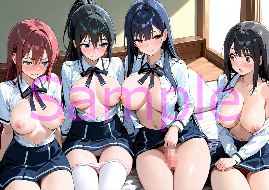 サンプル画像6:女子校に潜入したふたなりちゃんは生徒たちの視線に興奮が止まらず露◯に目覚めるイラスト集(絶倫影法師2次) [d_611491]