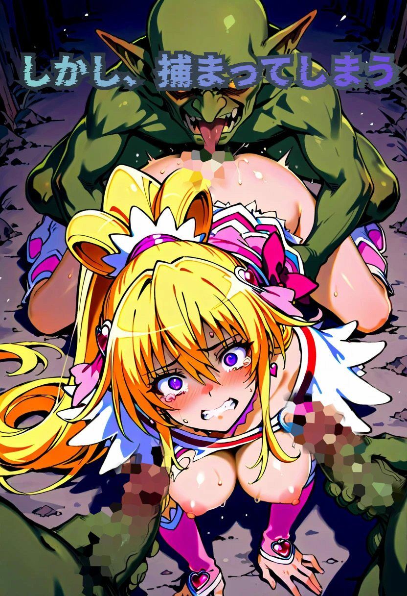キュ◯ハート敗北 ゴブリン◯姦 画像2