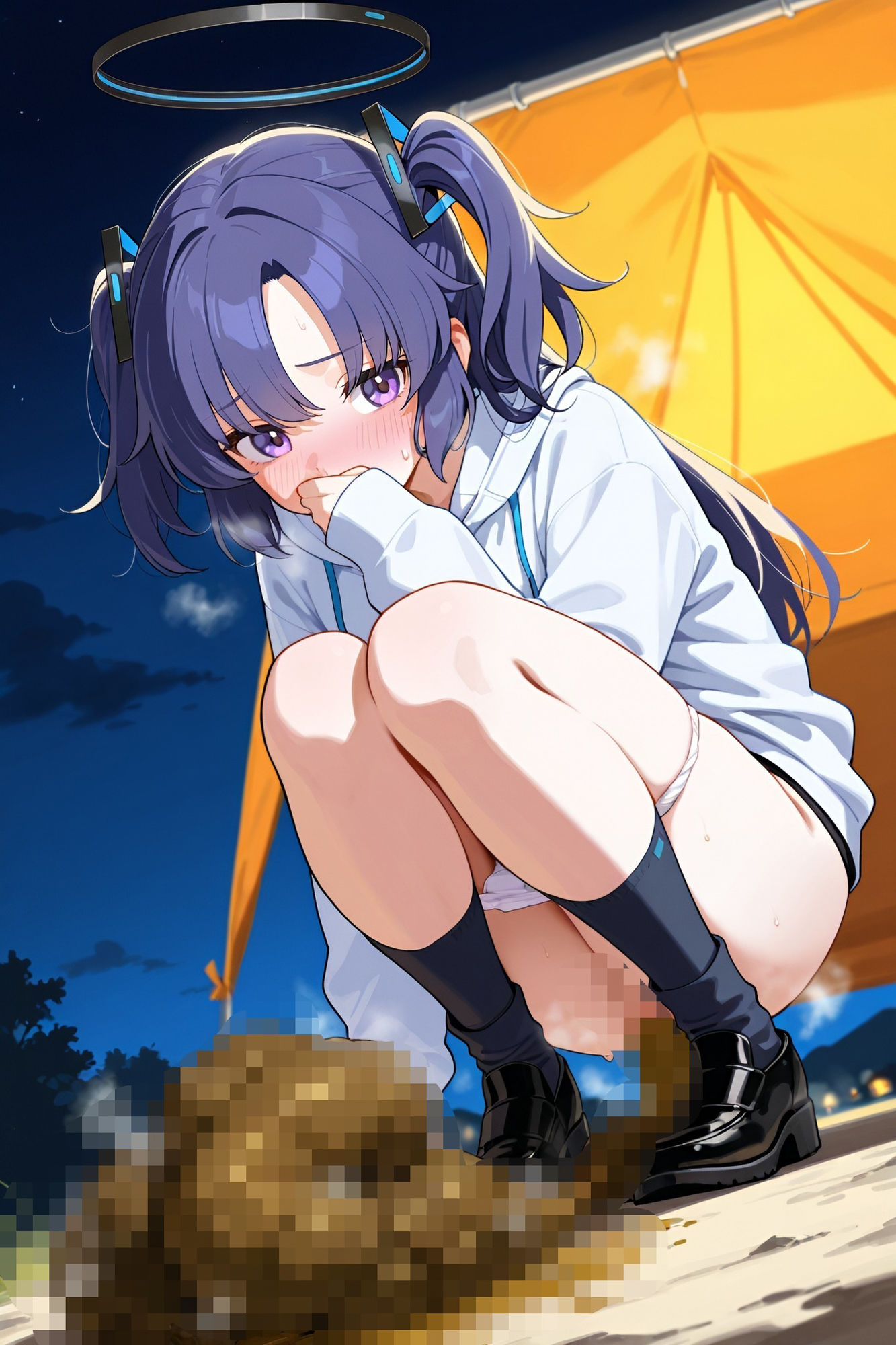 サンプル画像2:ブルアカ女子とスカトロプレイ  早瀬ユウカ編(Chestnut tree) [d_611538]