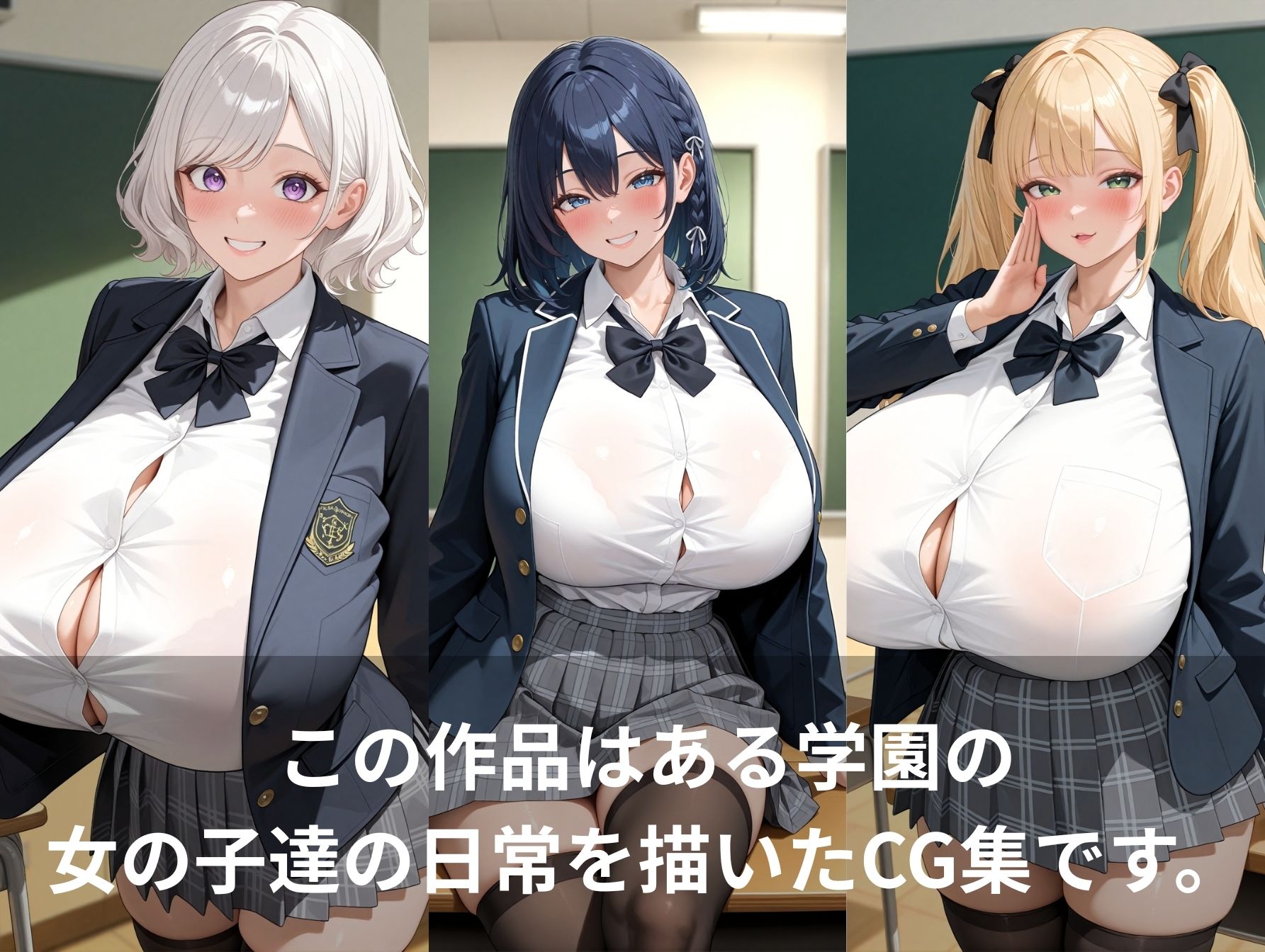 サンプル画像1:爆乳少女達の職業体験(（株）zou乳業) [d_611539]