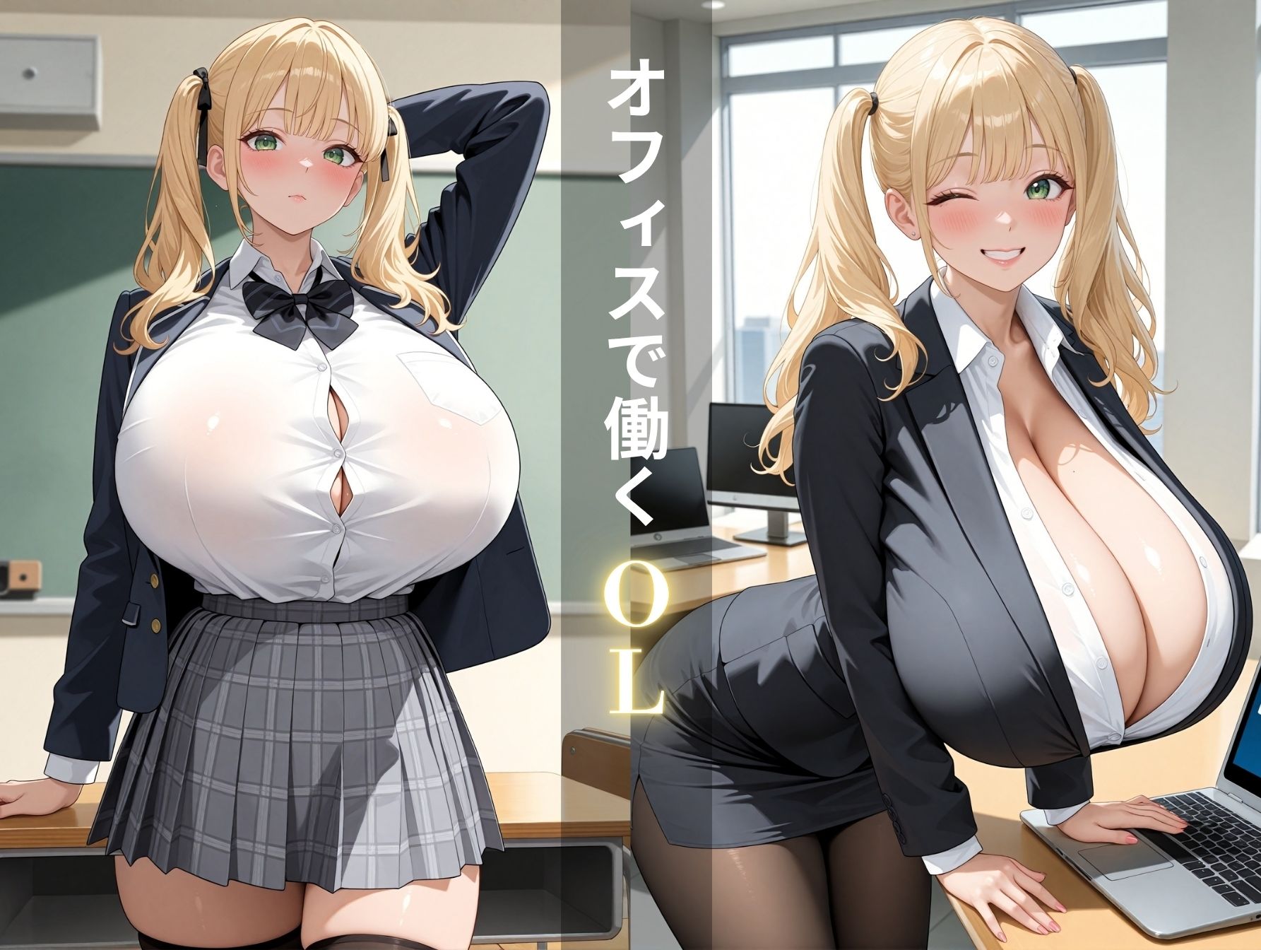 サンプル画像5:爆乳少女達の職業体験(（株）zou乳業) [d_611539]
