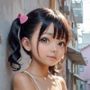 東南アジアの路地裏少女