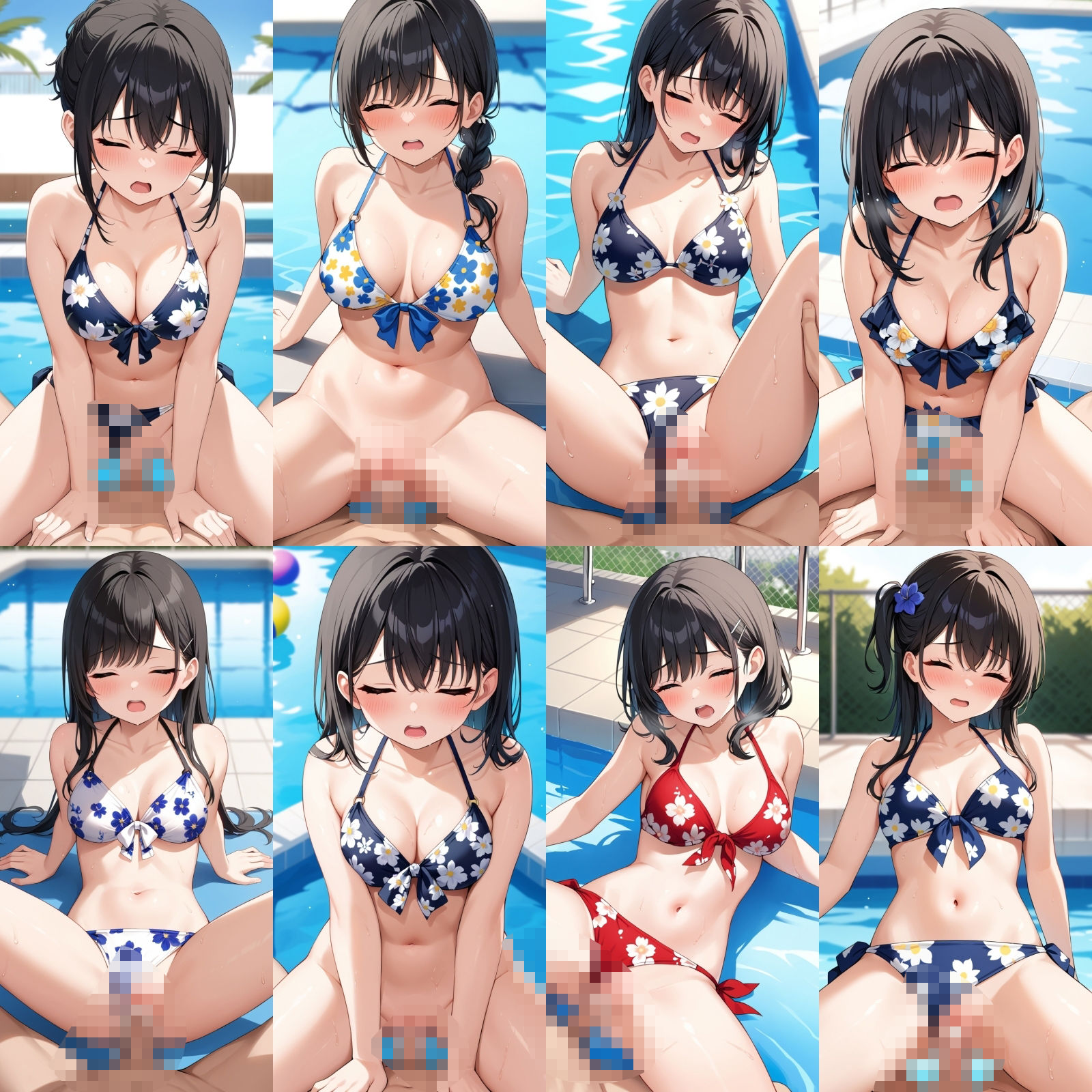 花柄ビキニで中出しエッチ【500枚】 画像8