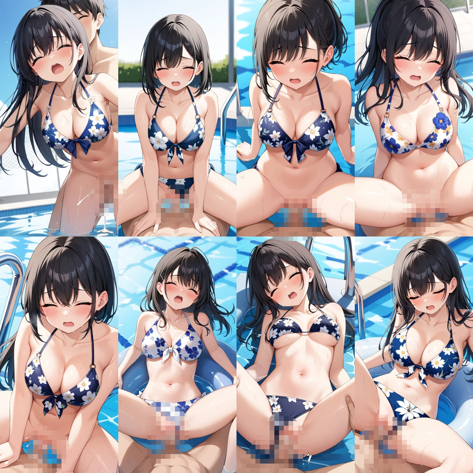 花柄ビキニで中出しエッチ【500枚】 画像9