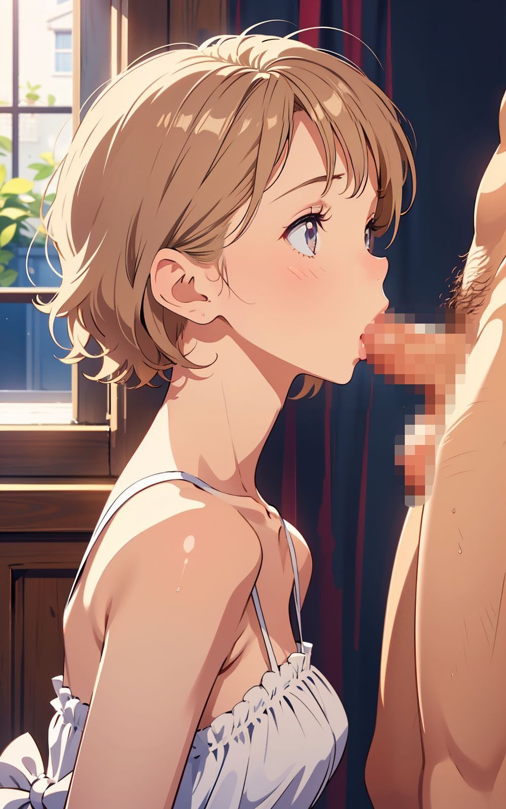 フェラ横顔 イラスト集 画像1