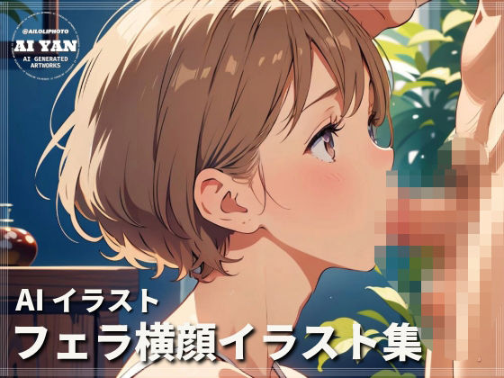 フェラ横顔 イラスト集