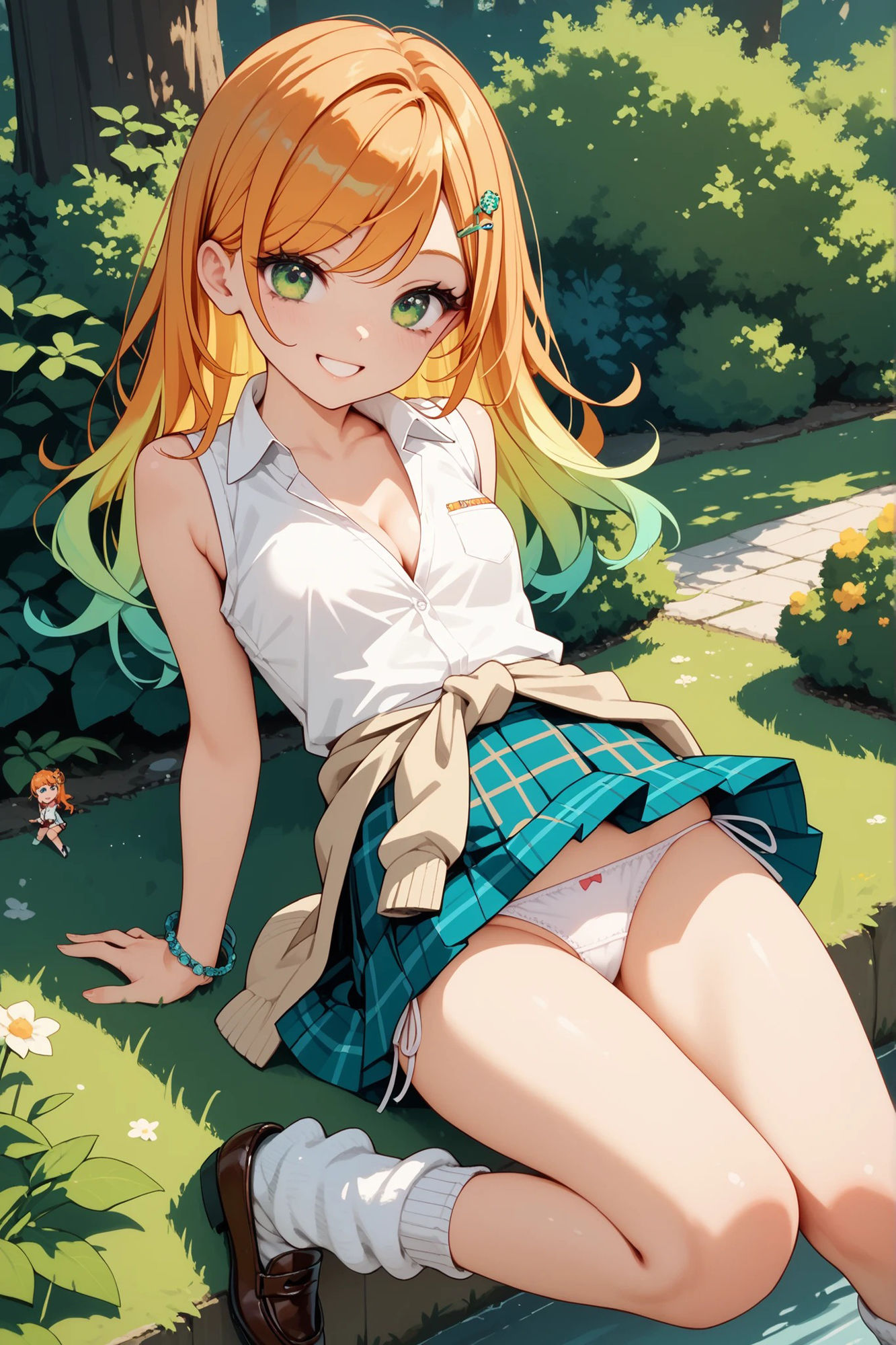 サンプル画像4:オレンジ髪ちゃんとえっちなえちえち(ケイノさんち) [d_611668]