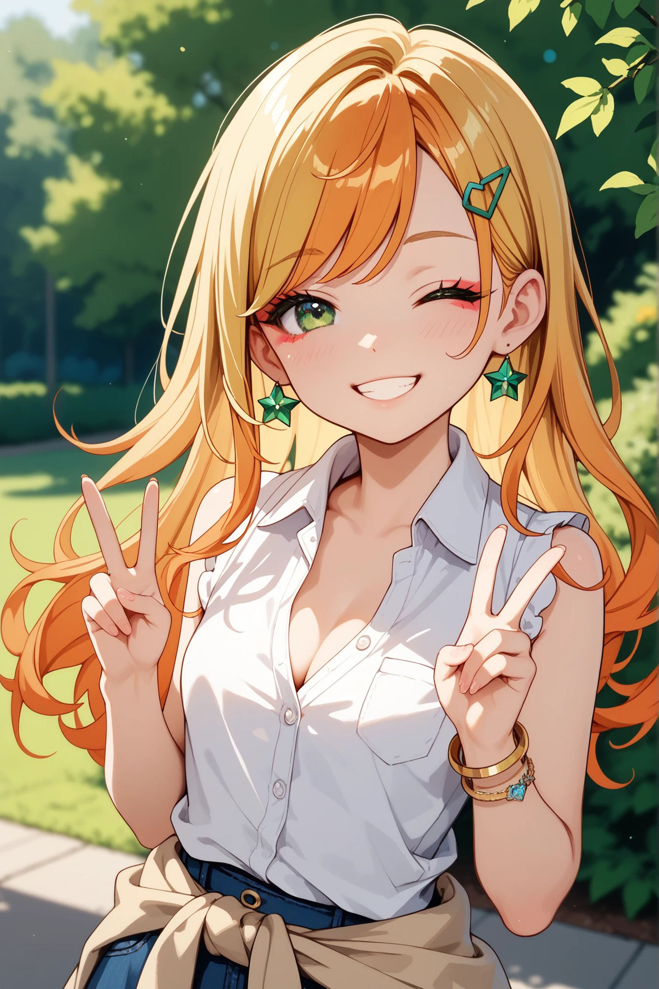 サンプル画像5:オレンジ髪ちゃんとえっちなえちえち(ケイノさんち) [d_611668]