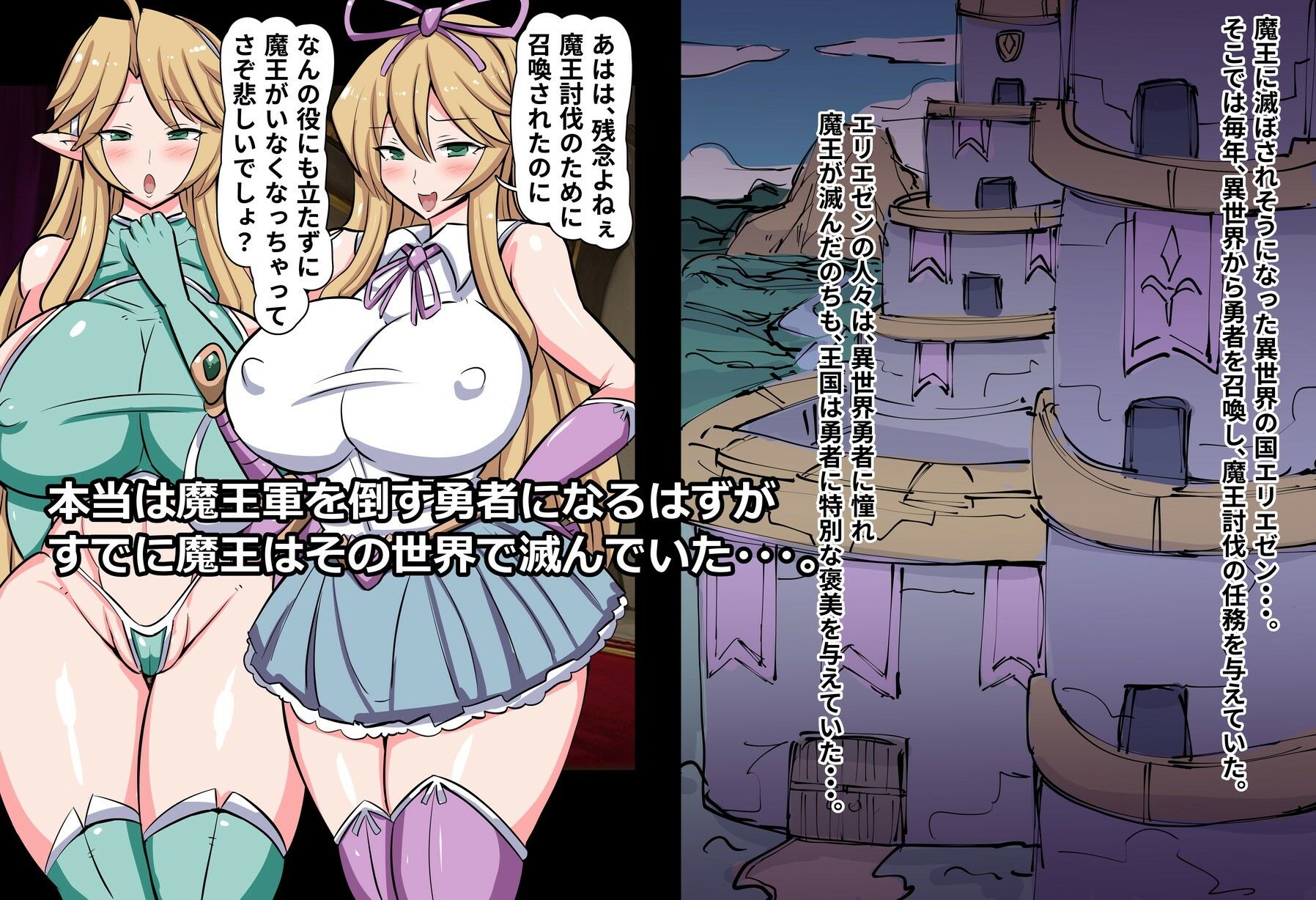 サンプル画像1:もう魔王軍が滅んだ世界で美女たちに搾精されるだけの俺の人生(ふぇてぃっしゅ) [d_612067]