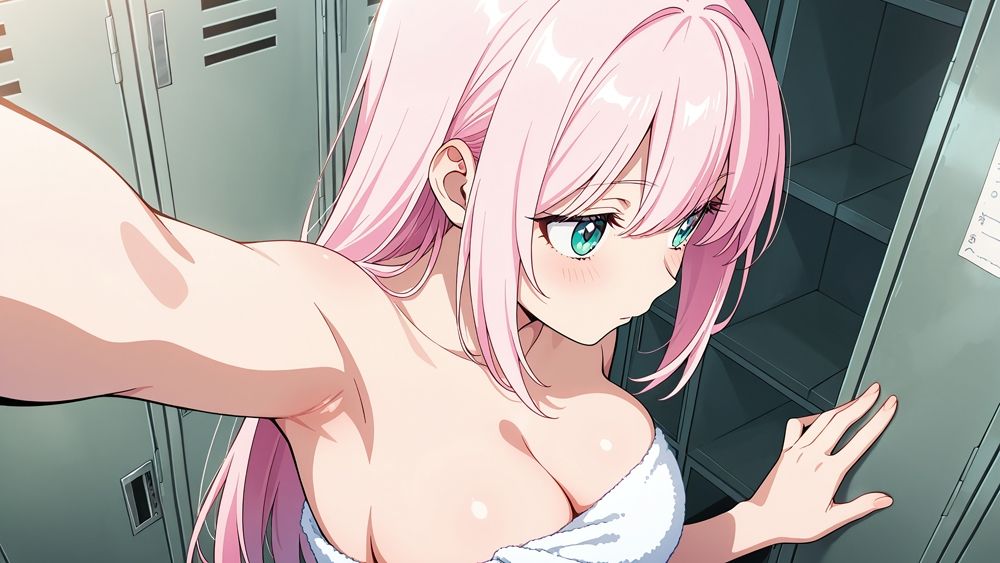 巨乳スク水ピンク紫美少女が放課後顧問と濡れ肌中出し絶頂【350枚】【4K】 画像9