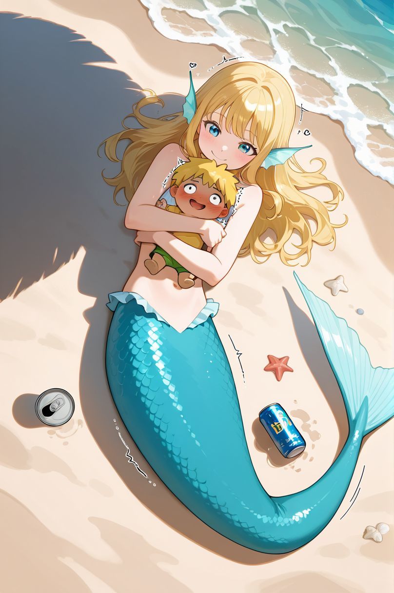 サンプル画像2:「恋をしたけも耳マーメイドは、あなたのために人間になる」(月夜にだけ許されること) [d_612107]