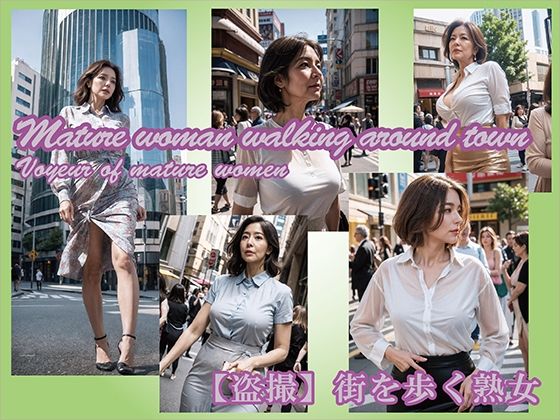 【AIグラビア】街を歩く熟女