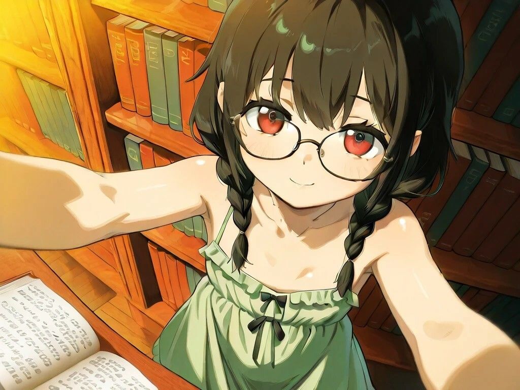 サンプル画像1:図書館の悪夢(ぬこの営み) [d_612152]