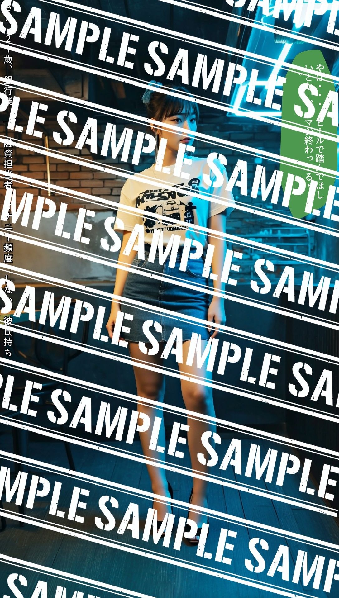 サンプル画像1:ミニスカデニムの甘い罠〜生足フェチをロックオン〜 vol.4（最終巻）(あらぶるま18＋) [d_612170]