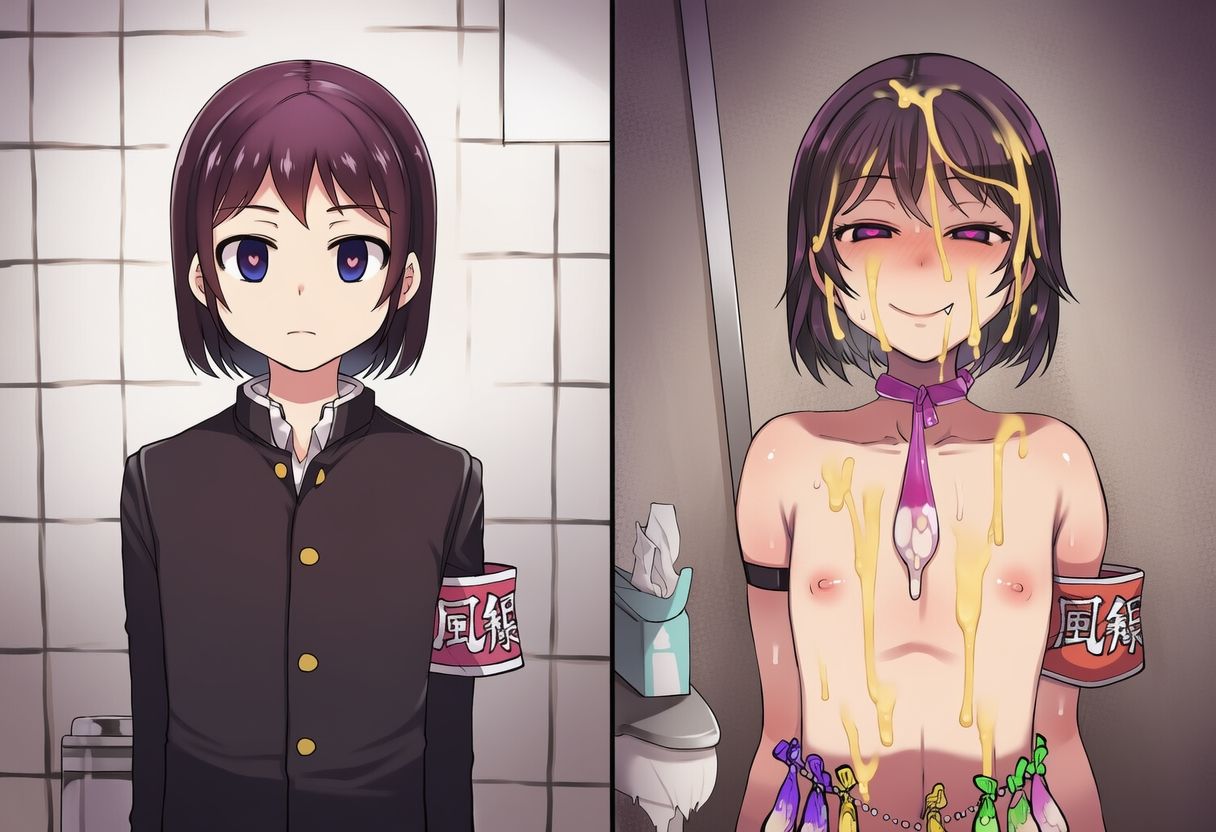 サンプル画像4:便所風紀委員のお仕事(おさかなの泉) [d_612192]