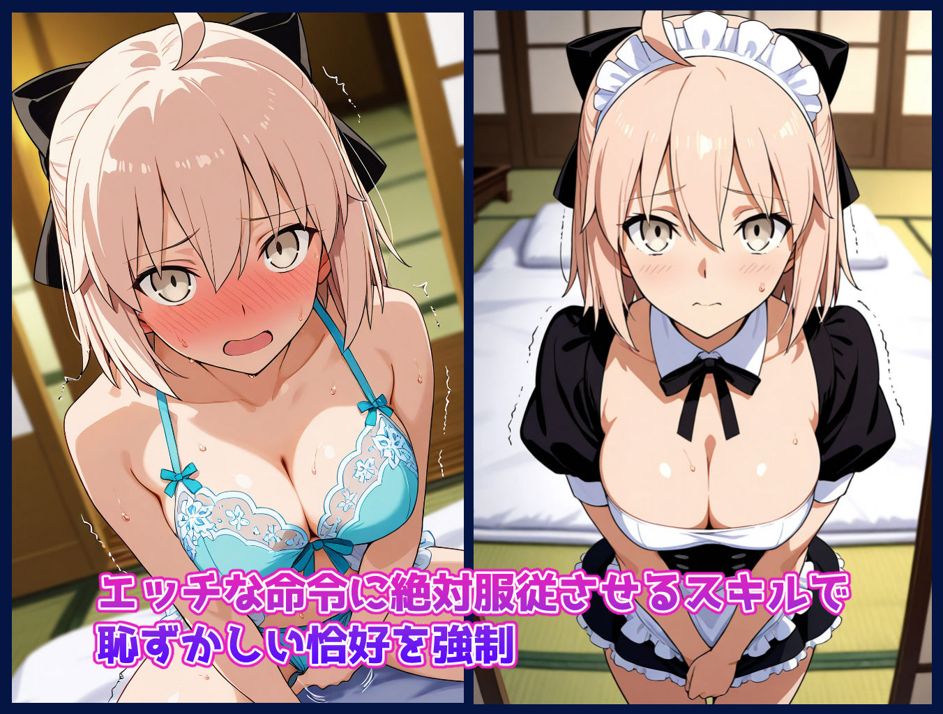 サンプル画像1:［サークル20作品目記念 95％OFF］チートスキルで女の子をH漬けにして性奴●にする話 〜沖田総司編〜(もっふている) [d_612241]