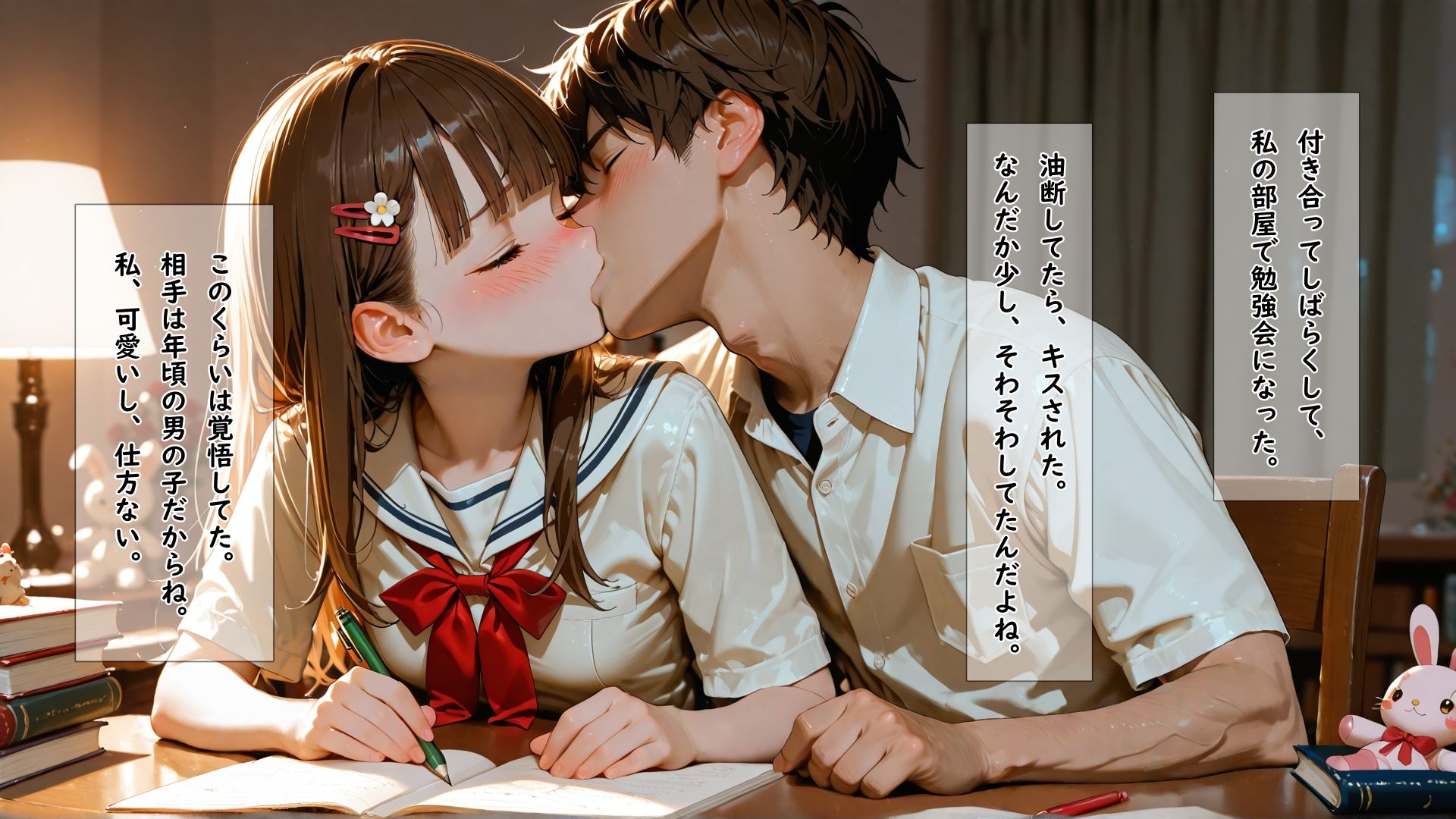 サンプル画像2:異常性癖の彼氏に恥ずかしい恰好で身体を拘束されて何回イってもやめてもらえない女の子(ありゅ研究所) [d_612290]