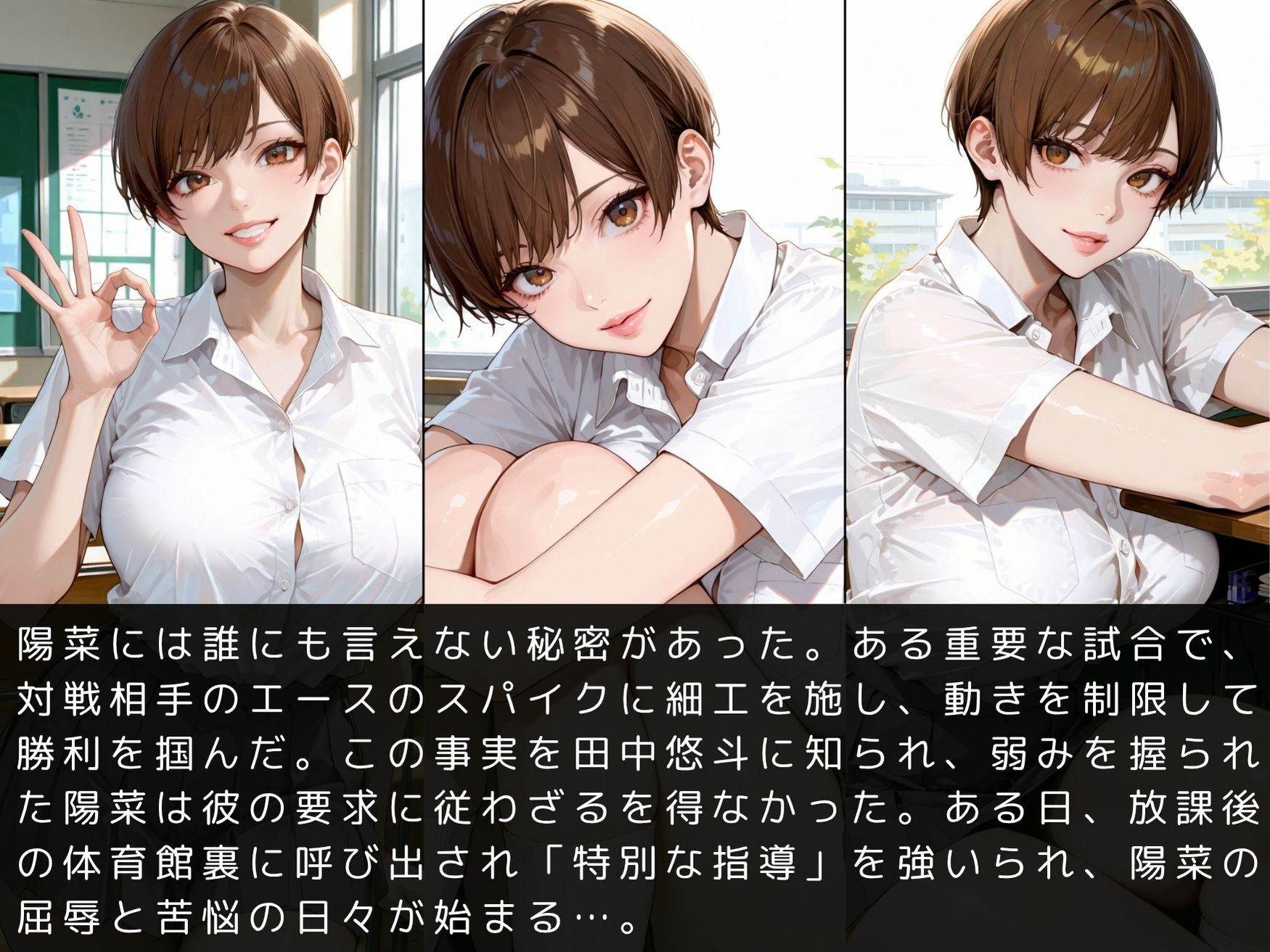 サンプル画像4:放課後の性指導 〜片寄陽菜の禁断の記録-ハメ撮り(mapuememaru) [d_612295]