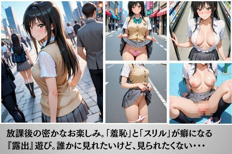 サンプル画像1:放課後露出  古●川唯編(あい倶楽部) [d_612309]