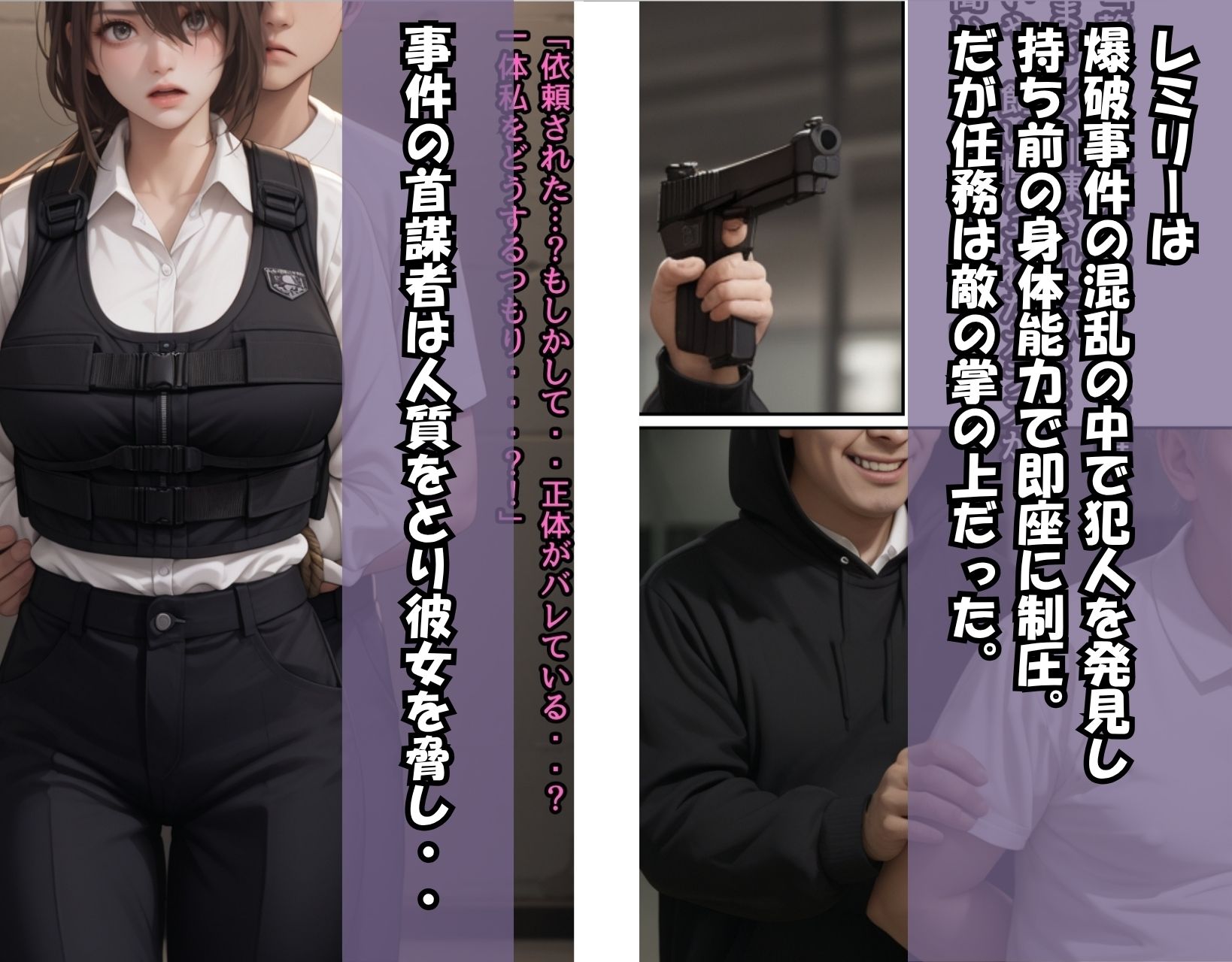 サンプル画像4:囚われた女戦士（牢獄で集団種付け）レミリ―編/ドラマ美麗CG集(くりきんとん) [d_612317]