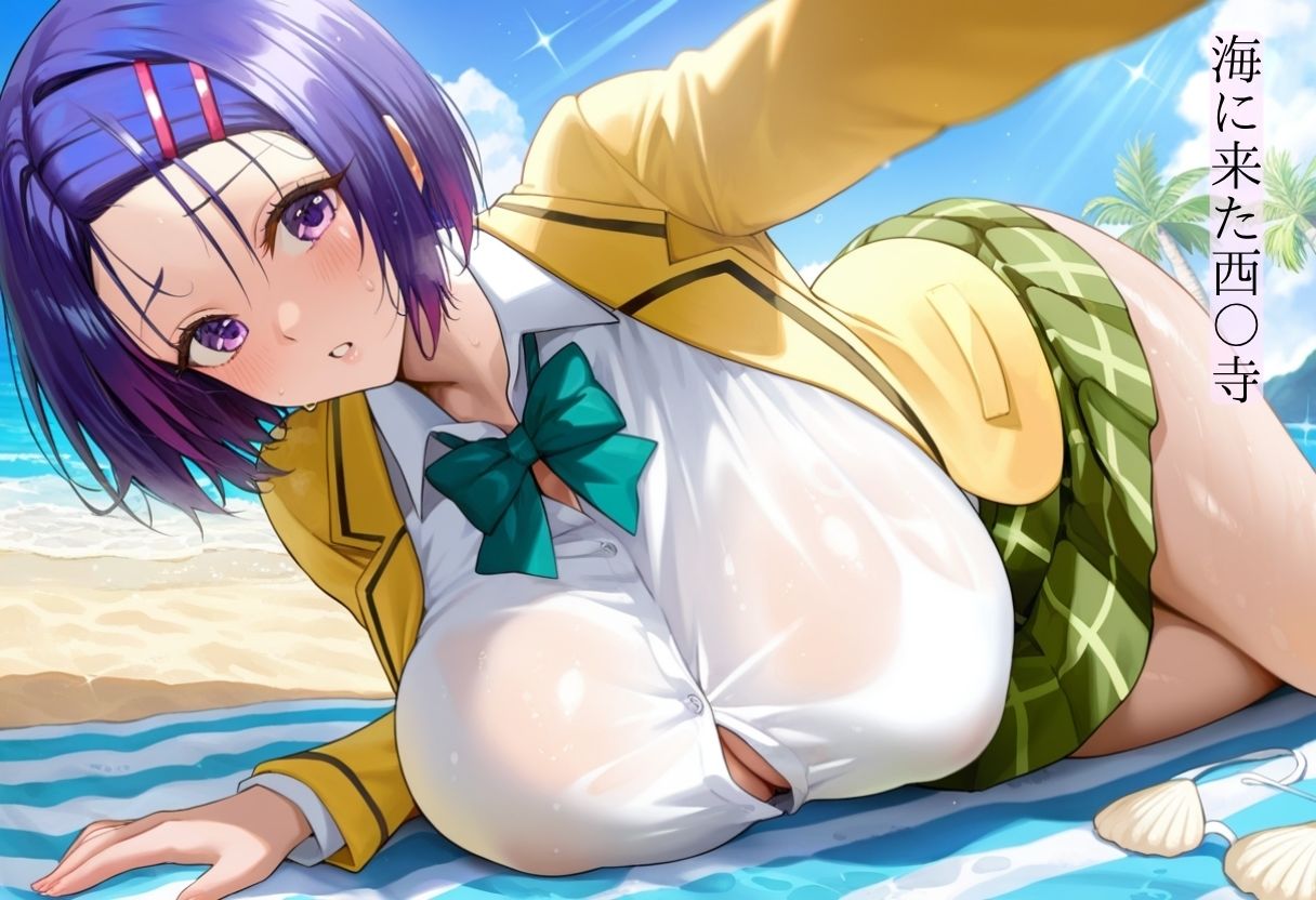 サンプル画像2:西〇寺汗だくの夏休み(爆乳ヒロイン) [d_612348]