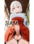 男の娘白髪巫女のご奉仕