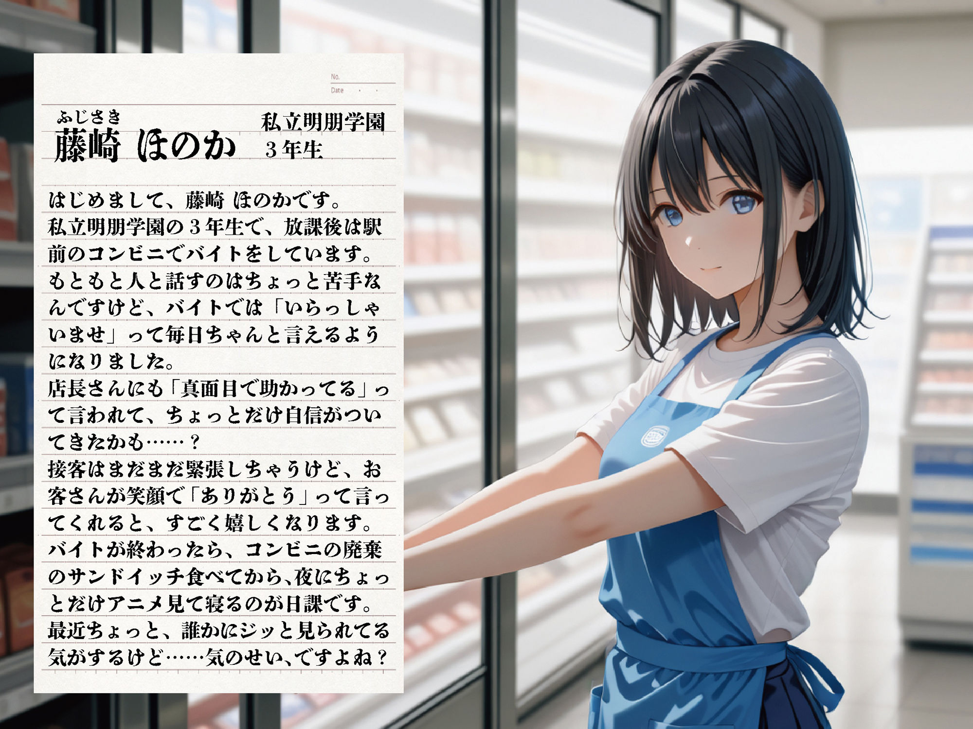 サンプル画像2:透視メガネ -コンビニバイト編- 〜透視メガネでコンビニ女子を犯視する日々〜(奪われた純愛) [d_612425]