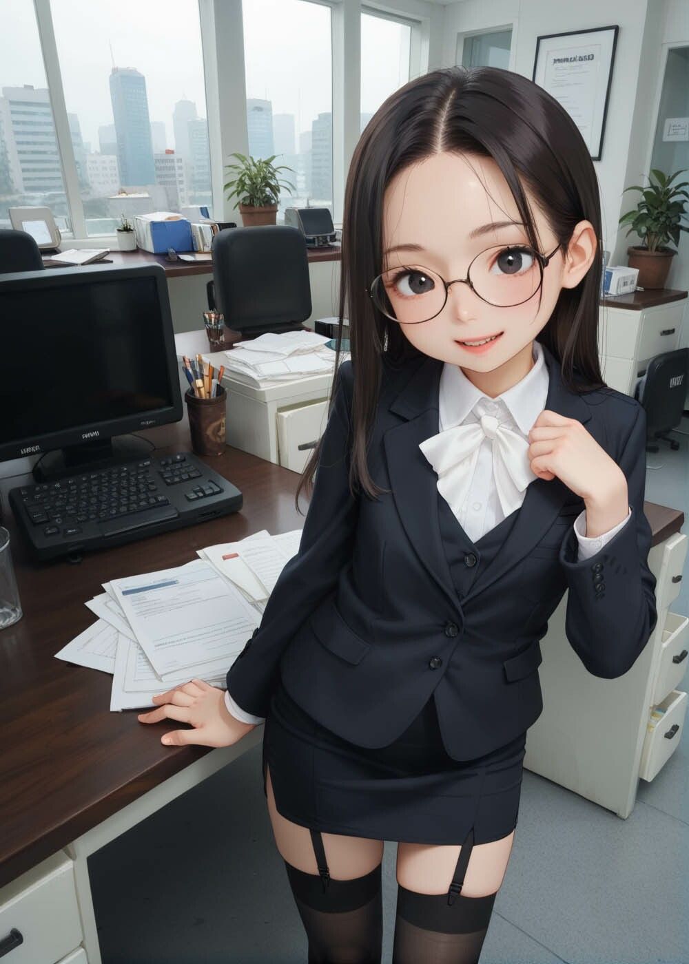 ロリ部長は社外秘 -つるぺた上司にセクハラされて今日も僕は残業確定です- お尊さん エロ画像2