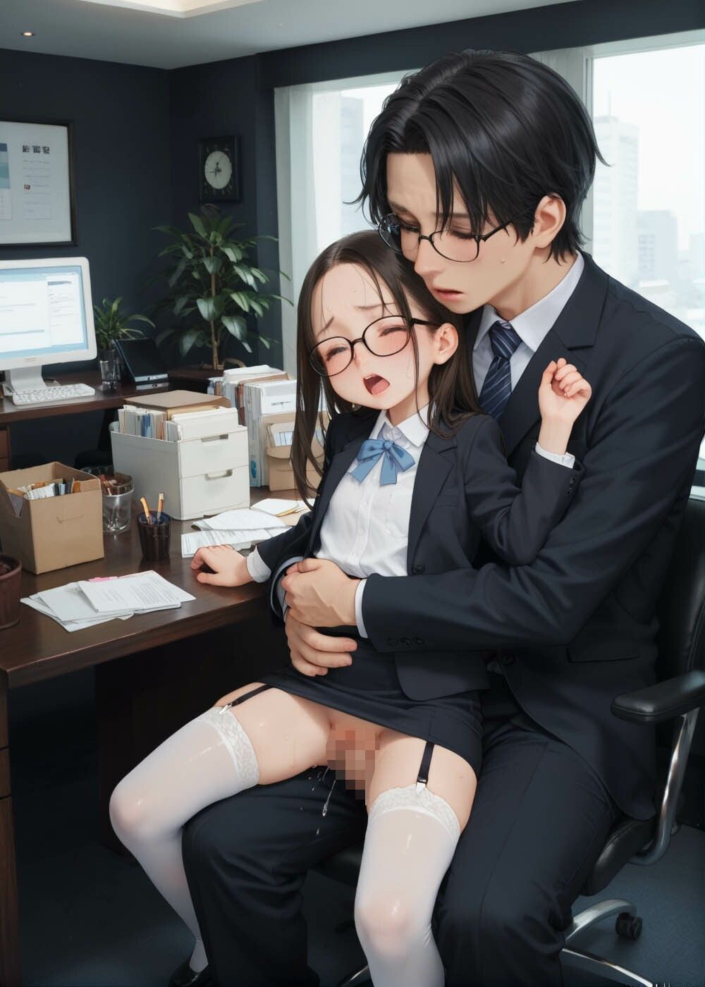 ロリ部長は社外秘 -つるぺた上司にセクハラされて今日も僕は残業確定です- お尊さん エロ画像3