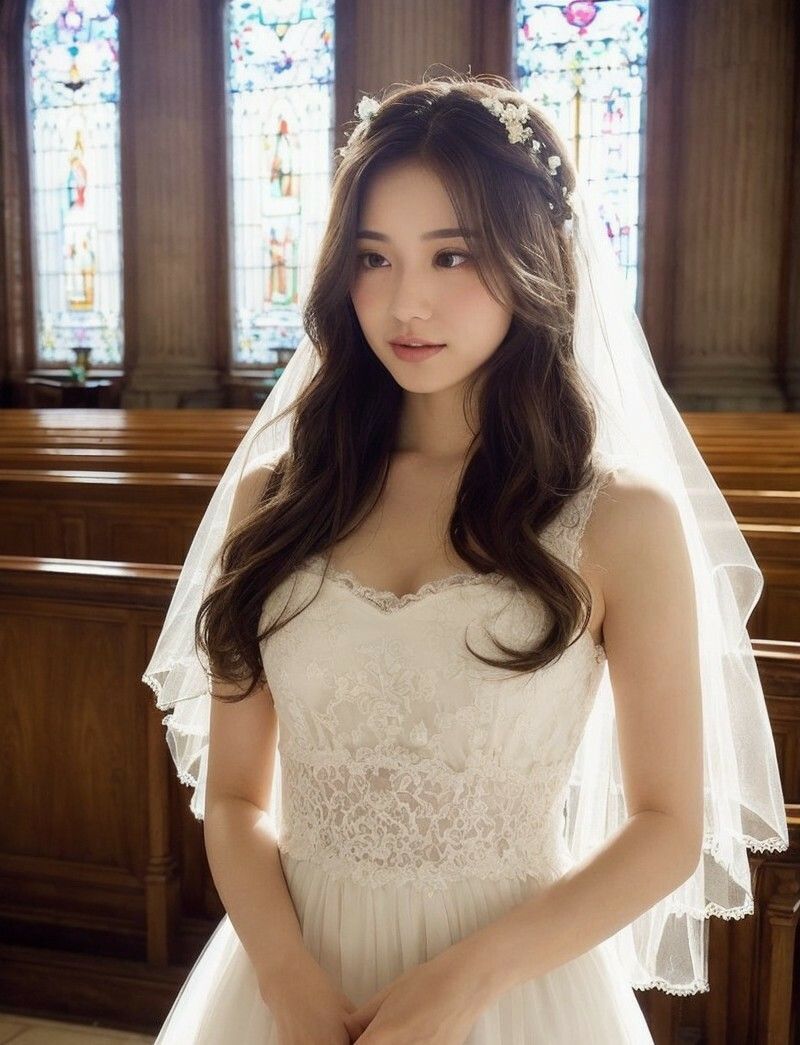 サンプル画像1:【美女名録】vol2.17  白い約束──その夜に永遠を誓う  200枚【AIグラビア写真集】(AI美女制作参謀本部4課) [d_612540]