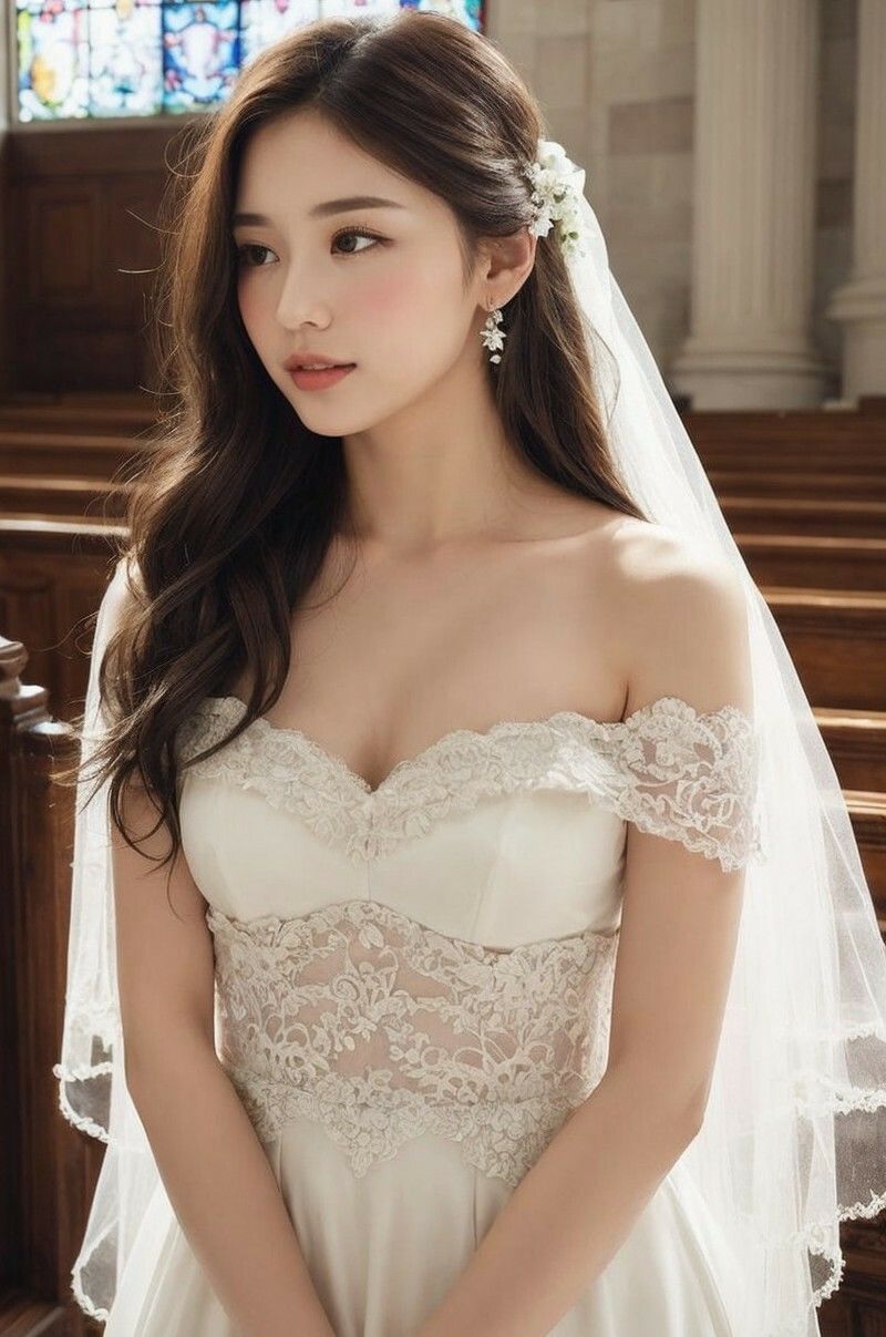 サンプル画像4:【美女名録】vol2.17  白い約束──その夜に永遠を誓う  200枚【AIグラビア写真集】(AI美女制作参謀本部4課) [d_612540]