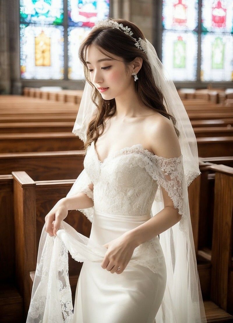 サンプル画像6:【美女名録】vol2.17  白い約束──その夜に永遠を誓う  200枚【AIグラビア写真集】(AI美女制作参謀本部4課) [d_612540]