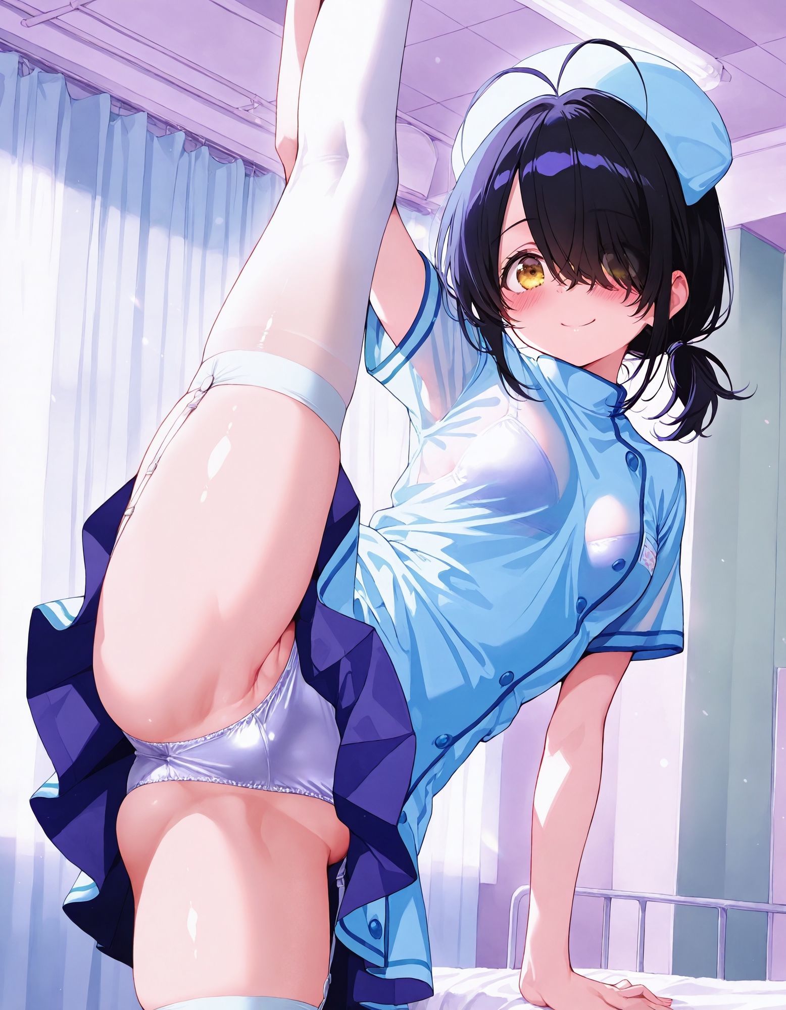 サンプル画像5:紫〇寺ことののパンチラ〜ナース服編〜(D.P.H.) [d_612606]