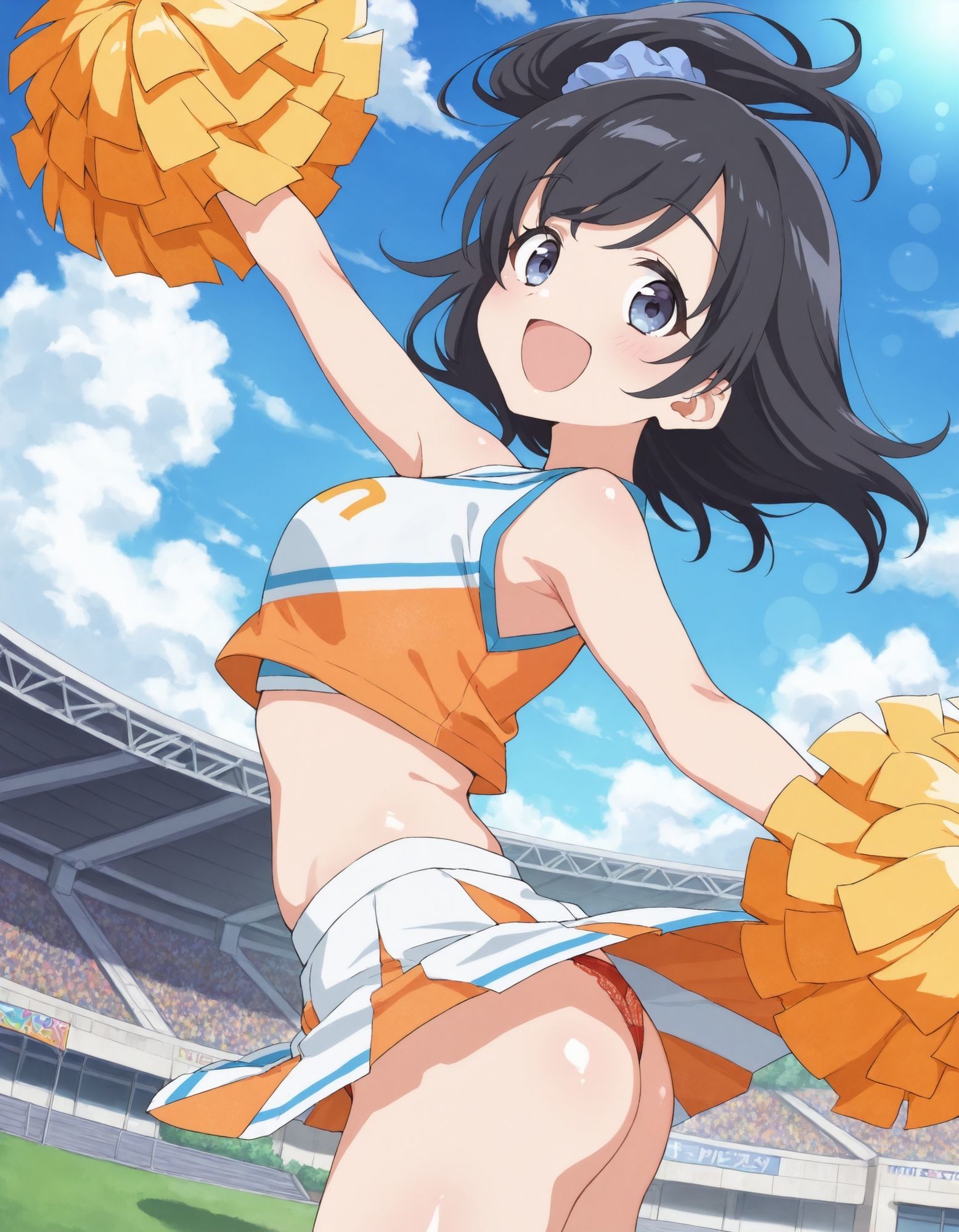 サンプル画像6:雨〇さつきのパンチラ〜チアガール編〜(D.P.H.) [d_612608]