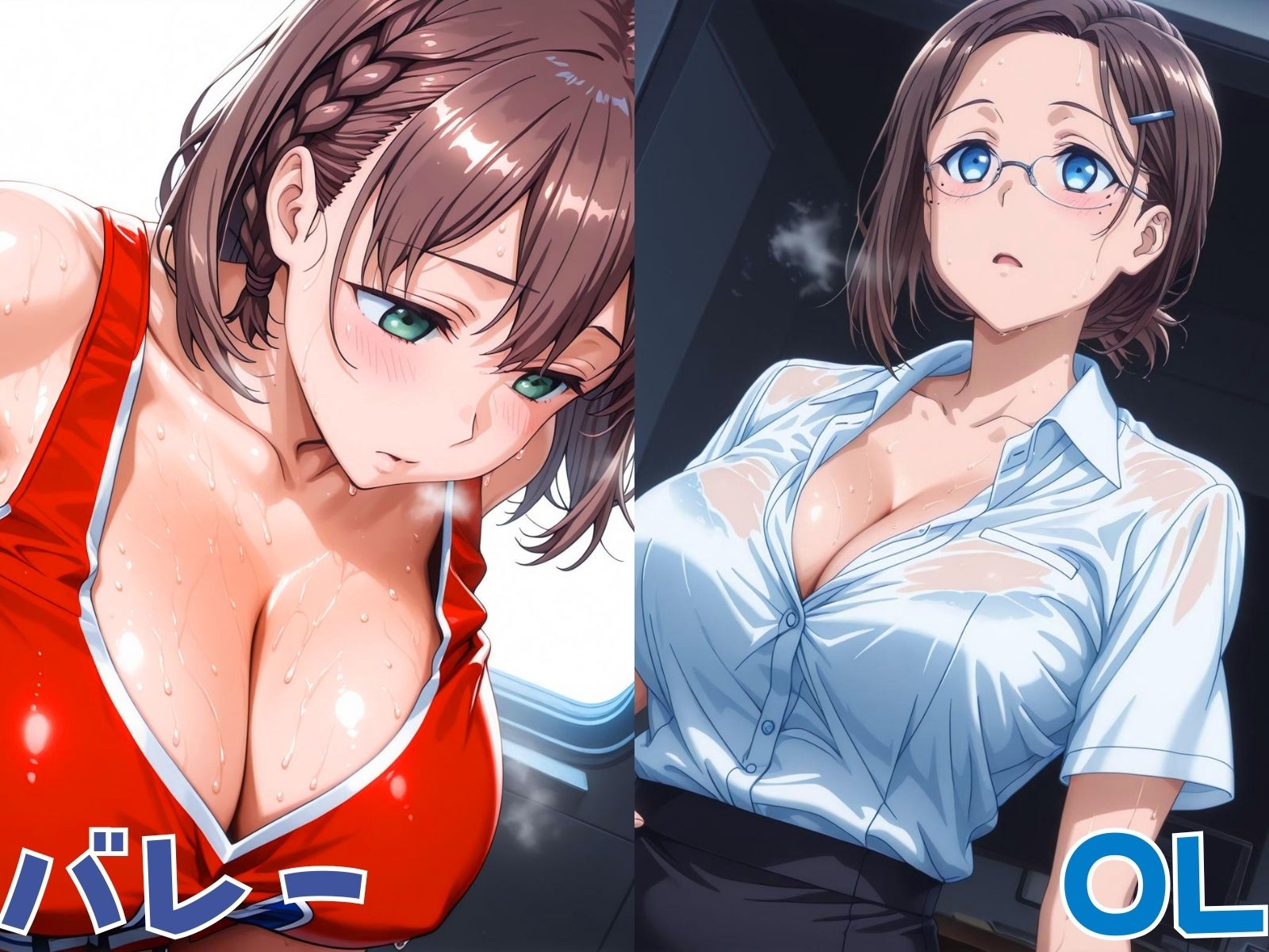 サンプル画像4:爆乳二人のたわわコス(ぶるん) [d_612745]