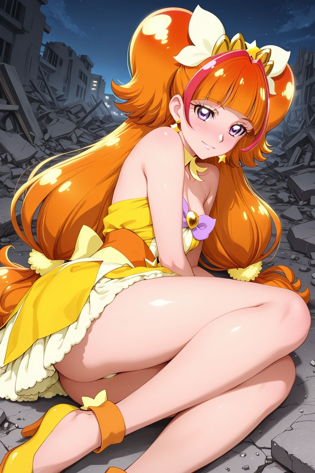 変身ヒロイン×辱 Go!プリンセスプ●キュア キュアトゥ●ンクル敗北初セックス 画像4