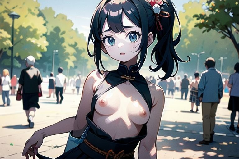 サンプル画像4:最新のトレンドはおっぱいまるだし？！和風ファッションな女の子達！2(はるはるぽん) [d_613075]