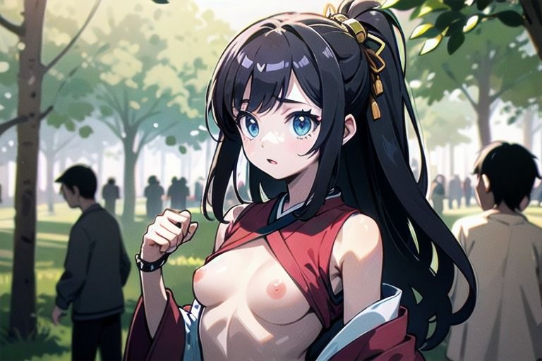 最新のトレンドはおっぱいまるだし？！和風ファッションな女の子達！2 画像6