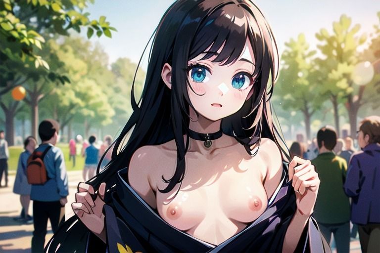 最新のトレンドはおっぱいまるだし？！和風ファッションな女の子達！2 画像8