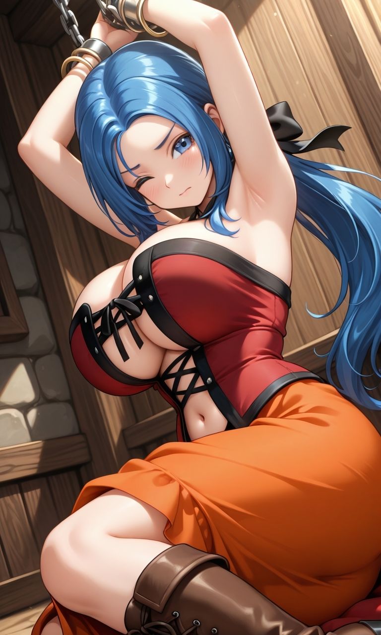 サンプル画像3:フェチコレVol.105 敗北して捕らえられ、拘束・十字架磔されて弄ばれるルイーダ（DQ3・DQ9）【枚数250枚】(満点星) [d_613266]