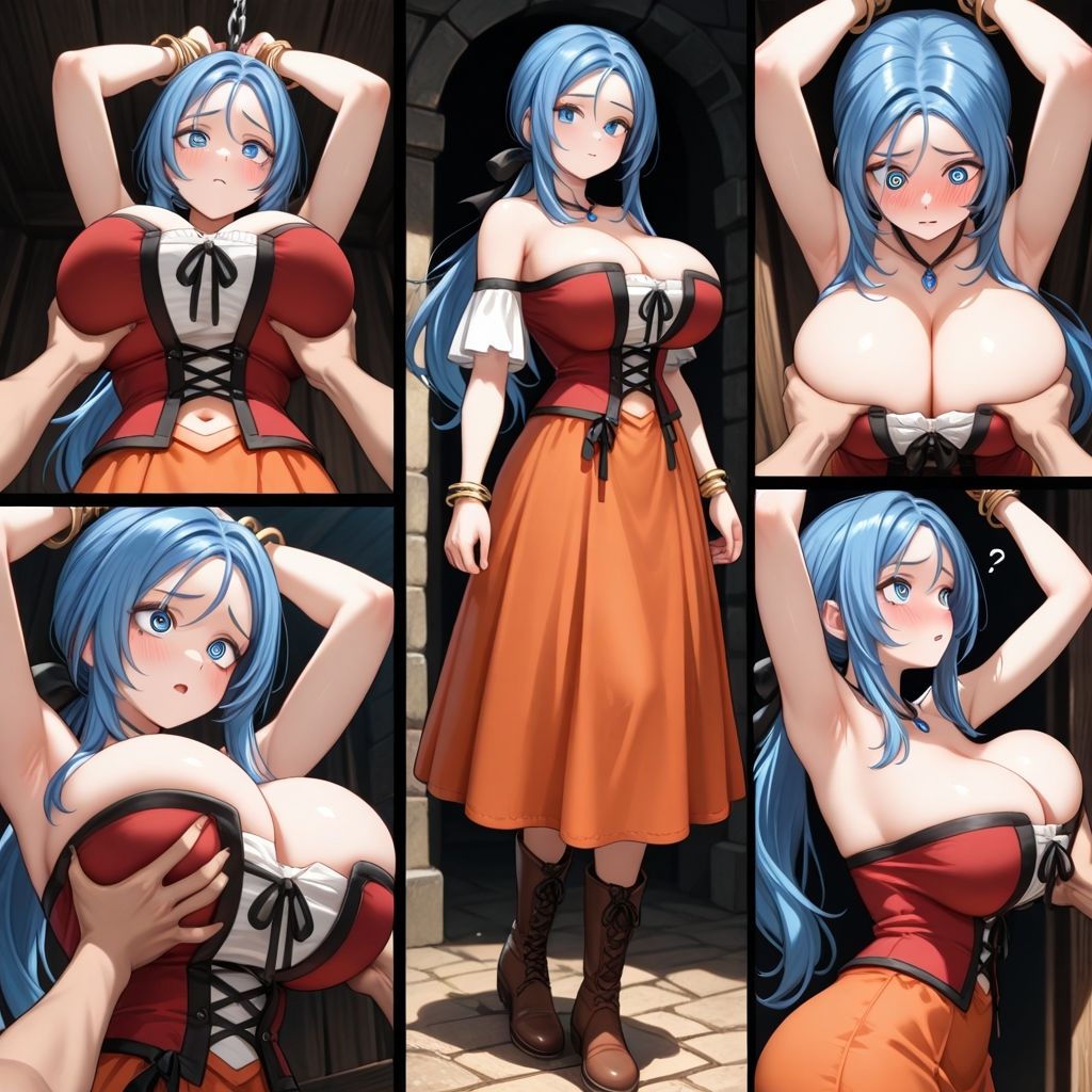 フェチコレVol.105 敗北して捕らえられ、拘束・十字架磔されて弄ばれるルイーダ(DQ3・DQ9)【枚数250枚】 画像8