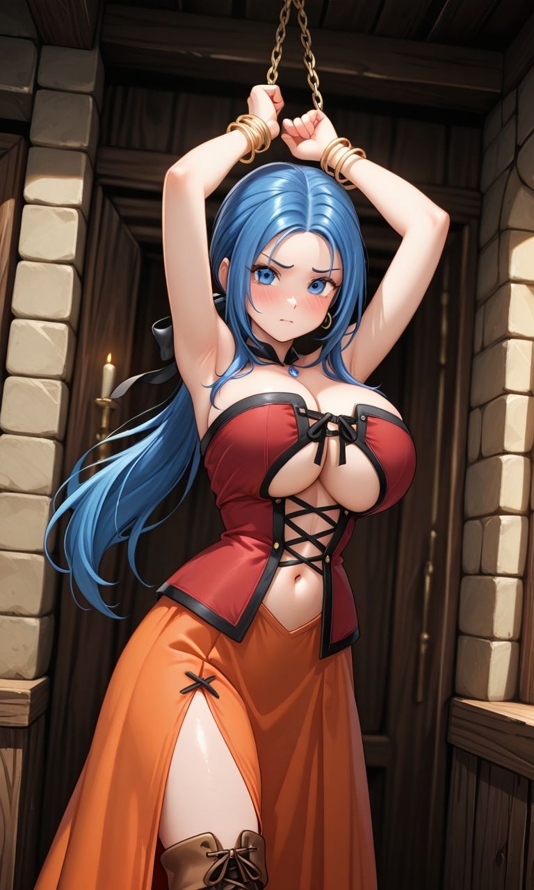 フェチコレVol.105 敗北して捕らえられ、拘束・十字架磔されて弄ばれるルイーダ(DQ3・DQ9)【枚数250枚】 画像10