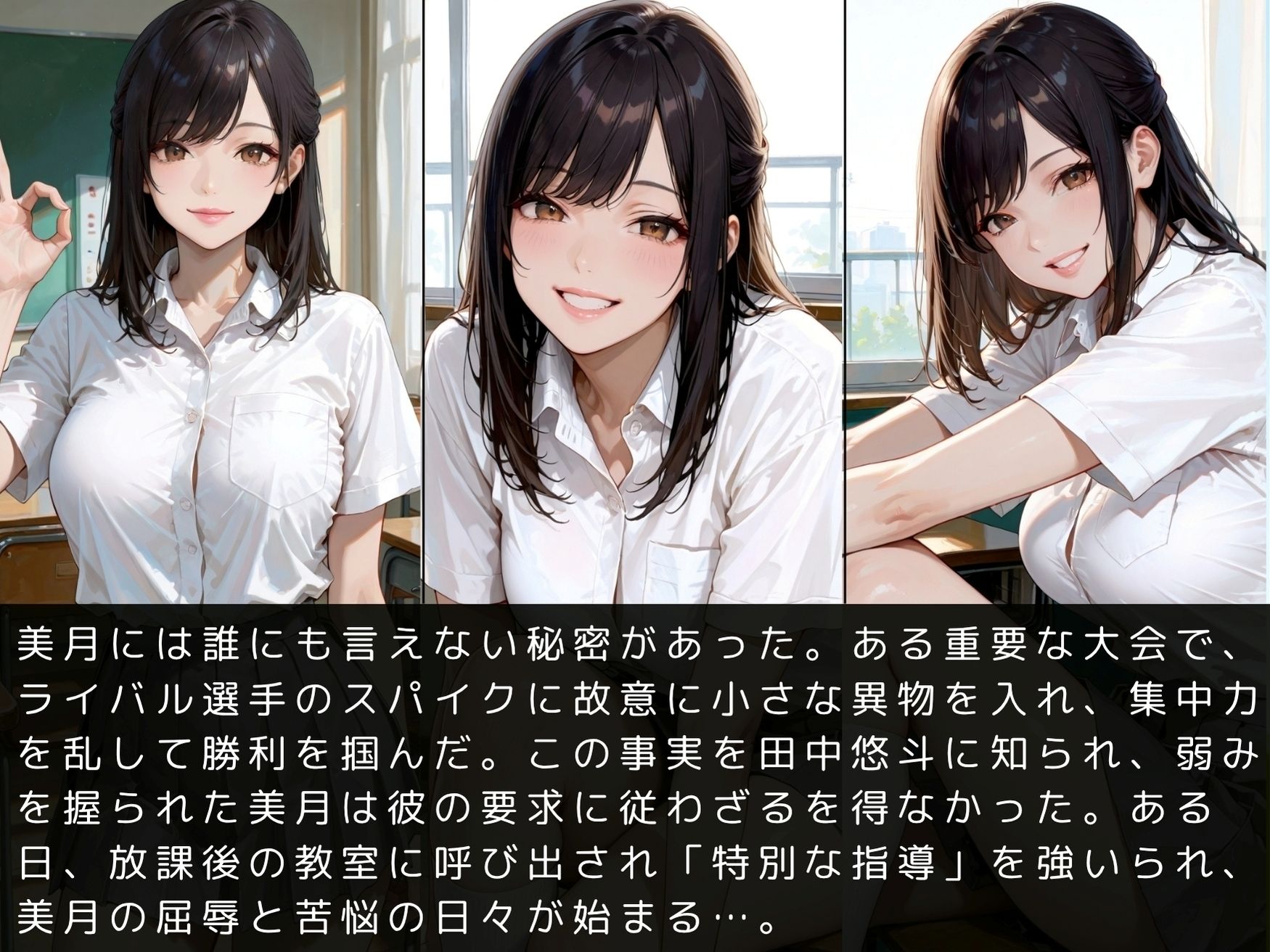 サンプル画像4:放課後の性指導 〜桜庭美月の禁断の記録-ハメ撮り(mapuememaru) [d_613289]