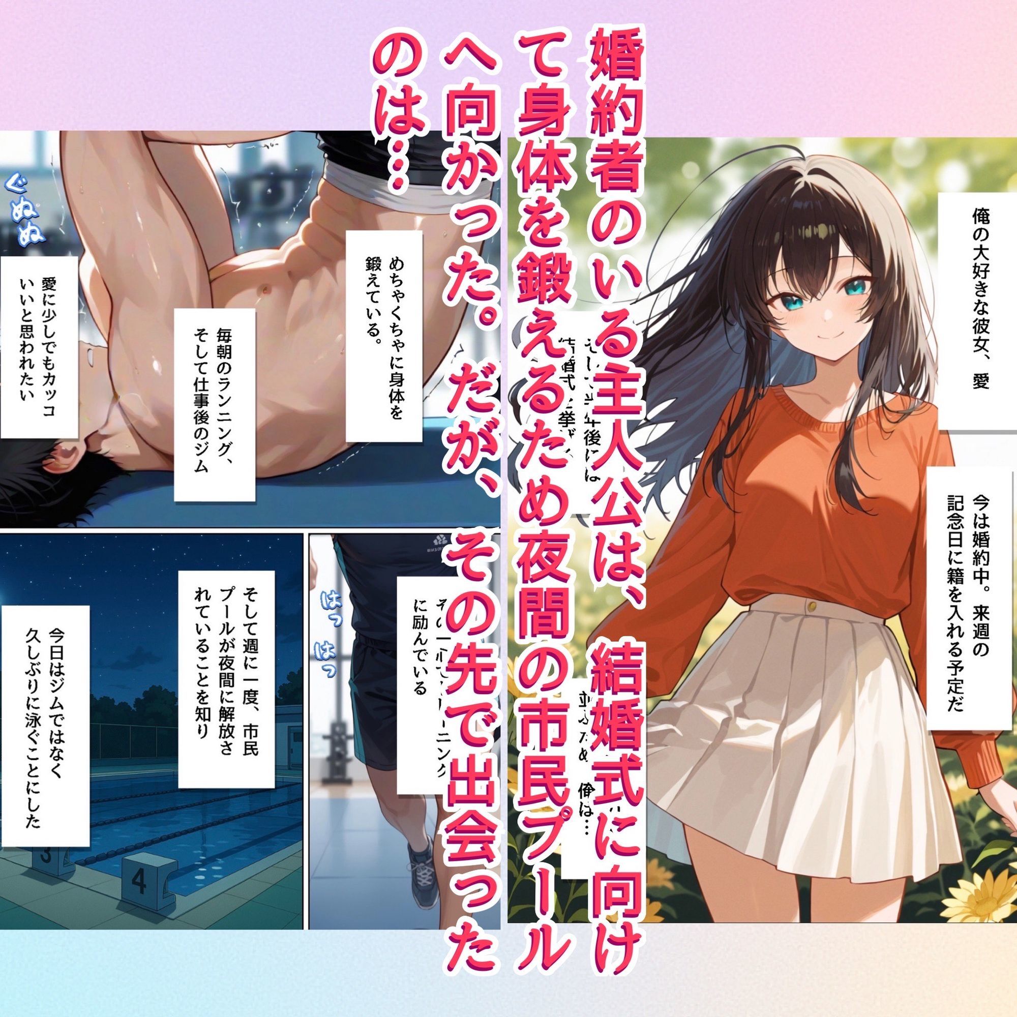 サンプル画像1:夜の市民プールで催◯姉妹に精子がカラになるまで犯●れた話(メスガキばすけっと) [d_613389]