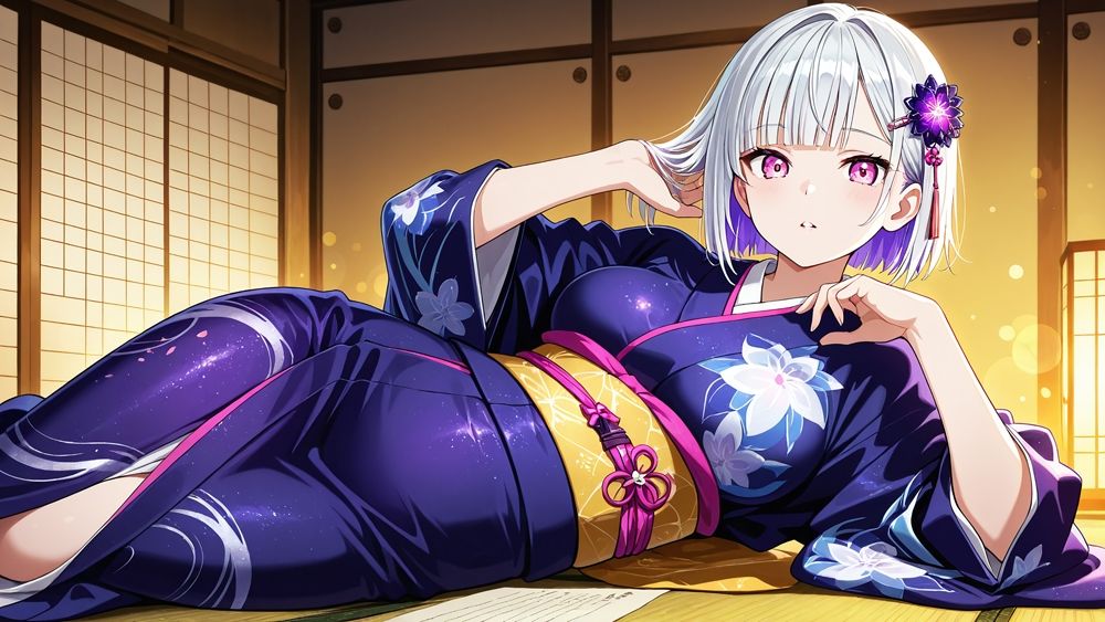 爆乳銀髪×青髪グラドルが専属契約のはずが秘密の種付け撮影【4K】 画像2