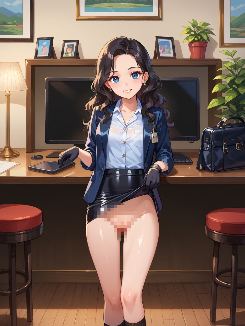 開脚つるぺた3すじまんOL編1