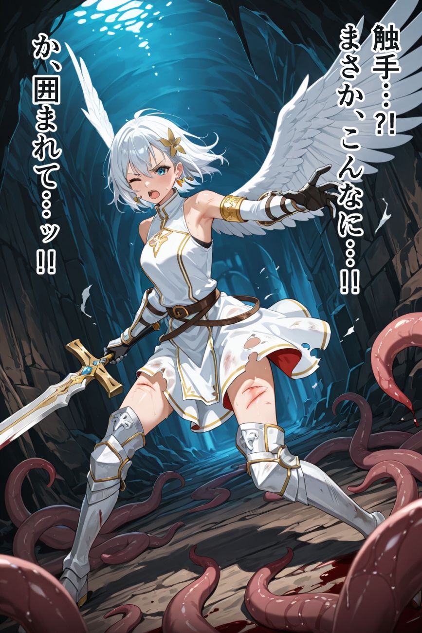 サンプル画像1:触手●敗北●少女天使●ルミナ・オブスキュラ(solor55) [d_613596]