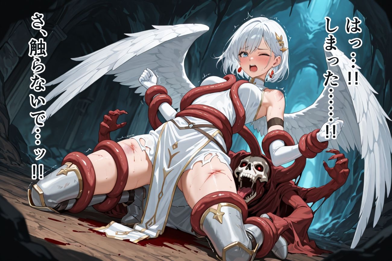 サンプル画像2:触手●敗北●少女天使●ルミナ・オブスキュラ(solor55) [d_613596]