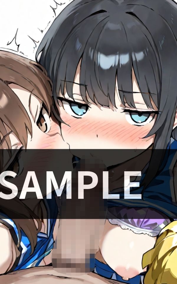 サンプル画像2:応援の名のもとに チアガールたちのダブルフェラで尽くされる連続ご奉仕タイム(月影ロマンス工房) [d_613610]